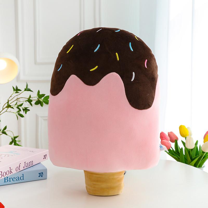 Adorable Ice Cream Cone Plush Pillow Soft Stuffed Toy For Cozy Home Decor And Comfort