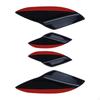 4 Pieces Universal Car Spoiler Canards Kit Diffuser Soft Automotive Supplies Auto Anti