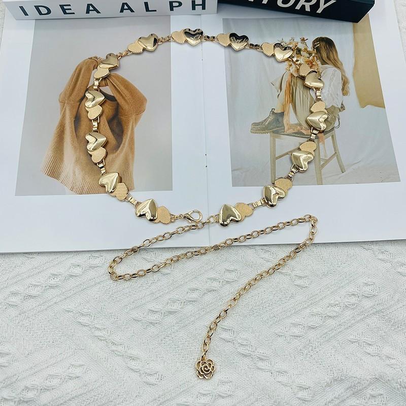 Metall Herz Taillenkette Für Frauen Mit Verstellbarer Kettenglied Schmuck Für Sommer Mode Accessoires