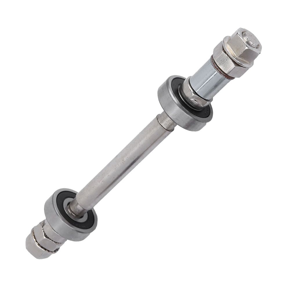 Durable Length 140mm 180mm Bike Wheel Hub Axle 6000 Bearing Sliver Solid Shaft Lever Metal Front Rear Hub Axle Bike Repair