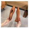 French Low Heel Square Toe Shallow Mouth Single Shoe for Women, Soft Soled Flat Shoes