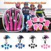 7-teiliges Set mit Knie- und Ellenbogenschützern für Kinder, Schutzausrüstung, Sicherheitsausrüstung für Rollschuhe, Radfahren, Fahrrad, Skateboard, Sport