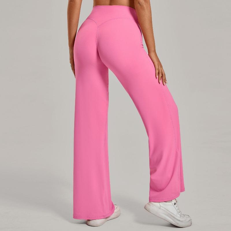 Merganser Pilates Rechte Yogabroek Veelzijdige Losse Wijde Pijpen Broek Hardlopen Sport Fitness Billen Lange Broek