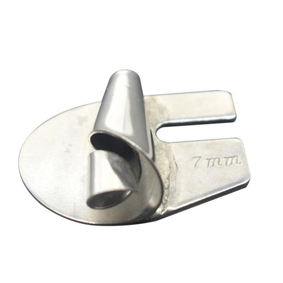Nähfuß für gerollten Saum, 3–10 mm, robuster Stahl, industrielle Haushaltsnähmaschine, universeller breiter, schmaler Nähfuß für gerollten Saum