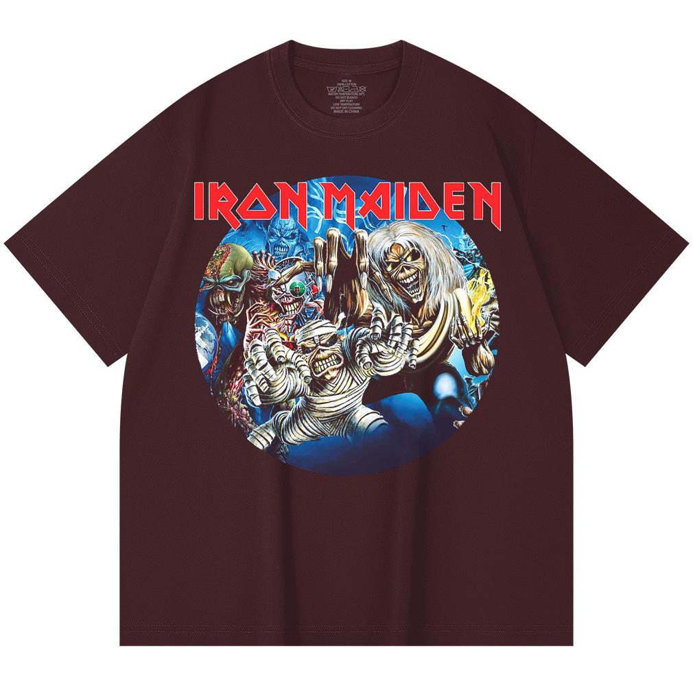 230 Gsm 100% Βαμβακερό T-Shirt Heavy Metal Μπάντα Ροκ Δημοφιλής Μουσική Εκτύπωση Unisex Βαμβακερό T-Shirt