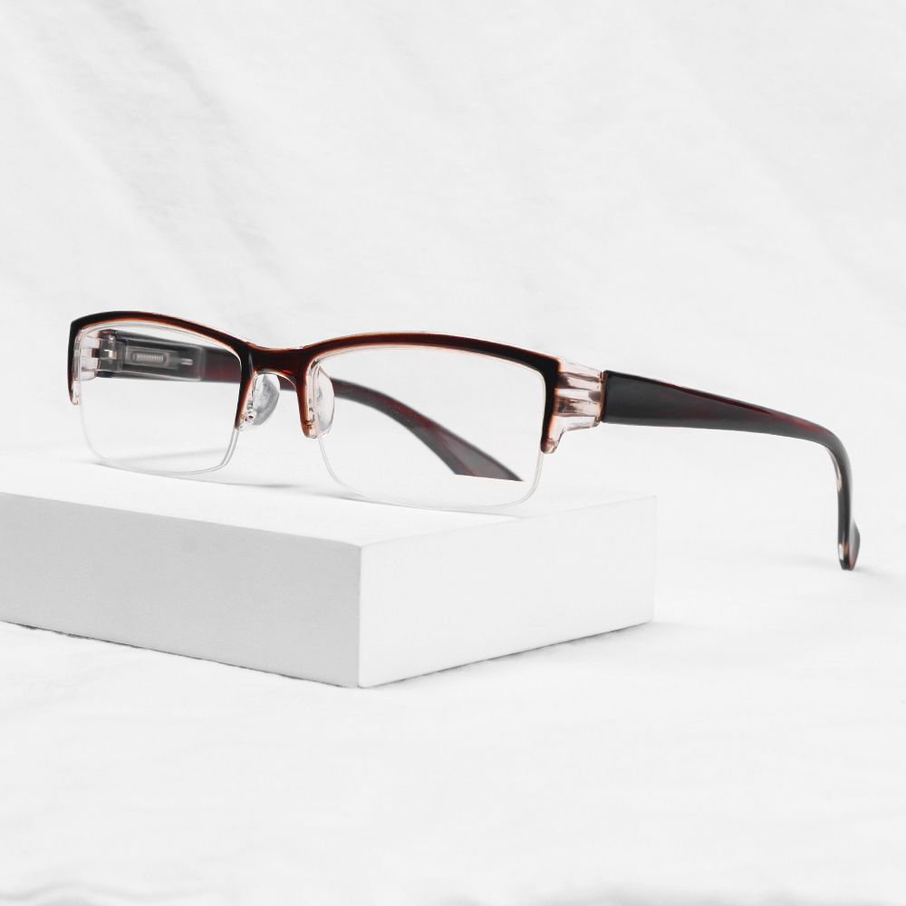 Unisex Spring Hinge Portable Eyeglasses Reading Glasses Diamond-cut Presbyopia Eyewear