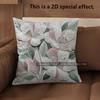 2D Floral Embroidered Pattern Pillowcases For Home Pattern Cushion Cover Suitable For Sofa Bedroom Car Pillow Cover