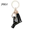 Portable Keychain Pendant Pendant, Sequins Star Letter A-Z Charm with Tassel, Key Chain Alphabet Initial Metal Keyring for Handbag Backpack