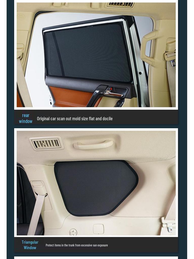 BYD Han L Magnetic Car Sun Curtain: Sunshade, Heat Insulation, Privacy Protector