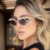 Mode Luxus Kristall Glänzend Sonnenbrille Damen Sexy Cat Eye Strass Party Elegant Sonnenbrillen Weibliche Tönungen