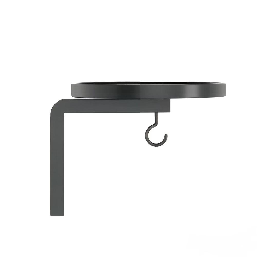 Carbon Steel Plant Display Stand Waterproof with Hook Planter Storage Shelf Raised Tray Edge Large Load-bearing Flower Pot Rack
