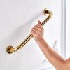 30/40/50Cm Bathroom Tub Toilet Handrail Brass Gold Finish Stylish Design Grab Bar Shower Safe Supportive Handle Towel Rack