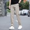 Ya Lu Men's Summer Ice Silk Straight Fit Casual Dress Pants