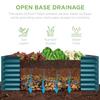 4x2x2ft Outdoor Metal Raised Garden Bed Deep Root Planter Box for Vegetables Flowers Herbs and Succulents W/ 119 Gallon Ccity P
