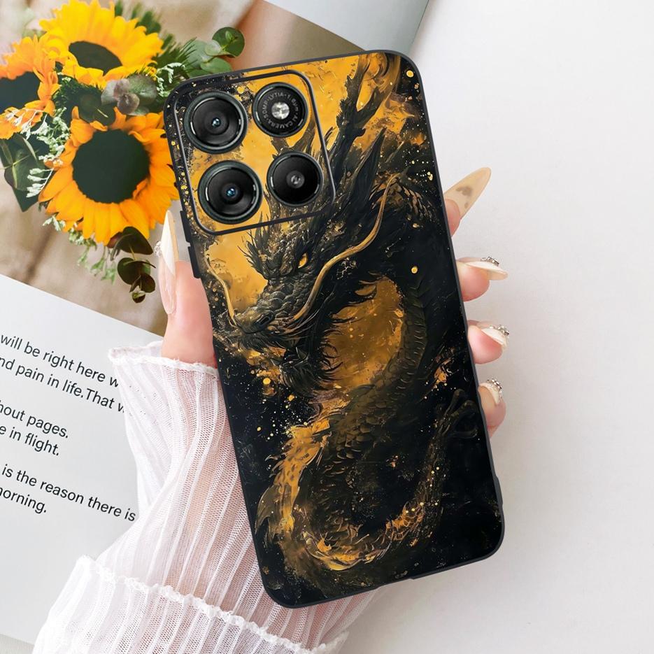 Für Motorola Moto G15 Power Case MotoG17 Luxuriöses Schmetterlingsbemaltes Cover Weiche TPU Handyhülle Für Motorola G17 Power MotoG15 Hülle