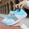Fashion Summer Light Soled New Women's Mesh Shoes Casual Mix Color Women Sneakers Elastic Breathe Sport Shoe Female Tennis Fashion Flat