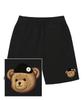 TRIPSHION Beanie Bear Logo Sweat Half Pants - Black