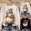 Hoodies For Women Trendy Women'S Merry Christmas Printed Sweatshirt Fleece Long Sleeve Shirts Pullover Fall Ropa De Mujer