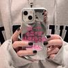 For OPPORENO13PRO Mirror Mobile Phone Case Material Lanyard Cartoon Trendy Mirror Mobile Phone Case Anti-fall