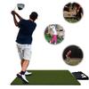 Universal Dual-Turf Golf Mat 5 X 5 FT Shock Absorption Golf Training Swing Mat for Indoor & Outdoor Golf Training Swing Chipping