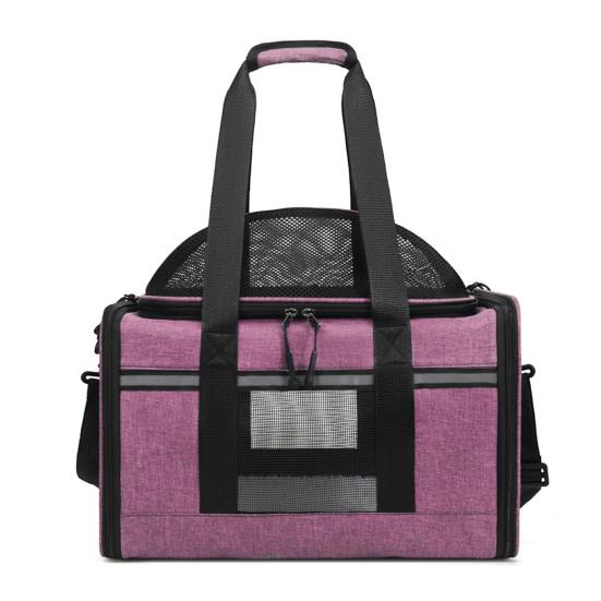 Sac de Transport Chat en Maille Fourre-tout de Voyage pour Animaux de Compagnie avec Bandoulière Réglable Transporteur pour Animaux de Compagnie Respirant Sac Bandoulière pour Petits Chiens Chats