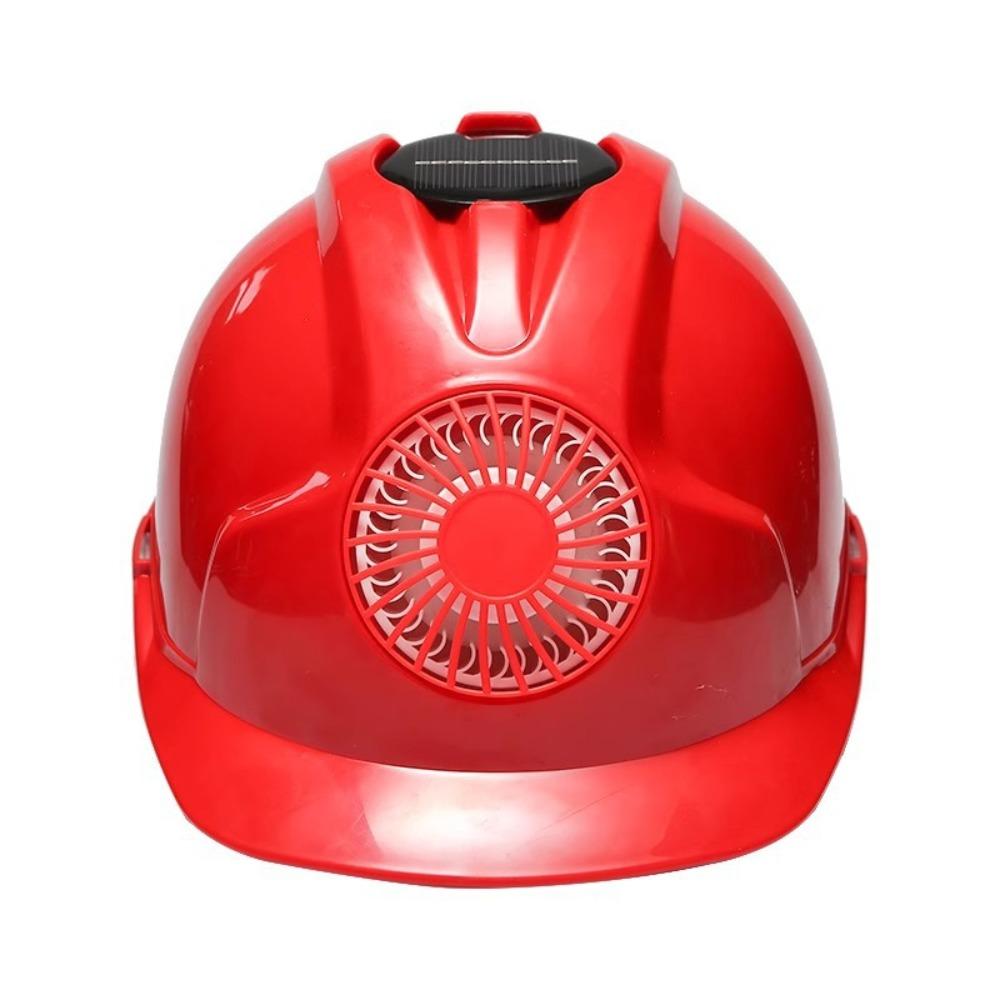 Adjustable Solar Power Fan Helmet Ventilation Sunscreen Safety Hard Hat with Cooling Fan ABS Plastic Protective Cap
