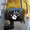 1 Pair Colorful Handprint Car Sticker Waterproof PVC Self-adhesive Auto SUV Off Road Vehicle Left Right Rearview Mirror Body Palm Decoration