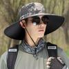 15CM Large Brim Hat Men's Outdoor Sunshade Sun Protection Hat Summer Sun Hat Fishing Hat Mountaineering Fisherman Hat