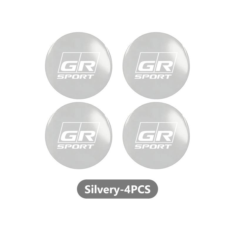 For Toyota 4PCS 56mm Car Styling Wheel Center Hub Caps Rim Cover Badge Emblem Sticker GR Yaris Corolla Prius Aqua Vios Mirai CWA1