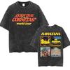 Band Rawayana Quin Trae Las Cornetas  Washed Vintage T Shirts Men Women Fashion Hip Hop Tshirts Cotton Oversized Tshirt
