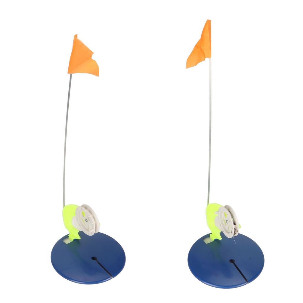 6 Set Ice Fishing Flag Kit Hands Free Efficient Winter Fishing Rod Indicator Flag Portable Angling Flag for Fishing