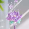 DIY Material Kit Handmade Lotus Lantern Luminous Glowing Flower Lamp Chenille Stems Eco-Friendly Handheld Light Cosplay Props