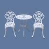 TangXiaoQi Outdoor Cast Aluminum Table and Chair Garden Table and Metal Table with 2 Small Liquor Store Outdoor Store 3-Piece Set, Chairs, Chairs,