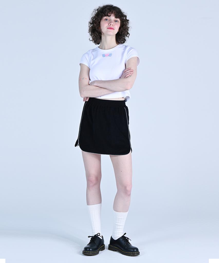 Wove Moment Cozy Jam Mini Skirt Black Wbdssk002Bk