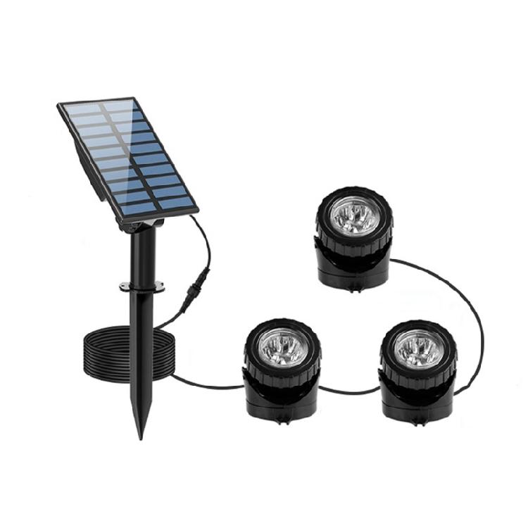 Solar Propelled Waterproof Pool Lighting 2 Pack Color Changing With 2000mAh Battery For Outdoor Use