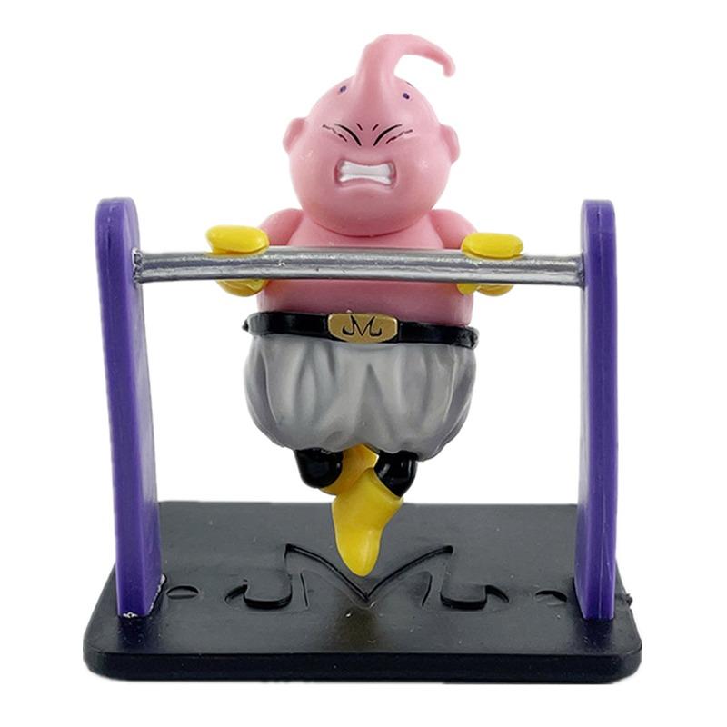 Dragon Ball Fitness Bodybuilding Dragon Ball Majin Buu Cute Model Collection Toy Action Figure Anime Character Ornaments