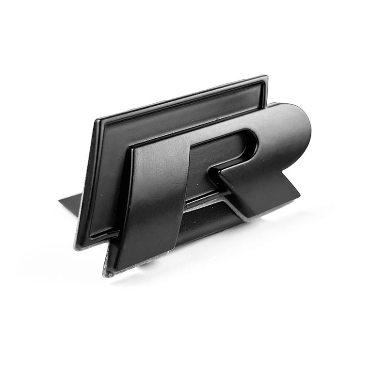 3D Metal R Badge Car Grill Emblem Stickers Decal For Jetta Bora Candy Golf Sagitar Magotan Polo Lavida Santana