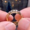 CAOSHI Stylish Temperament Women's Wedding Rings with Dazzling Crystal Trendy Female Engagement Jewelry Statement Accessories