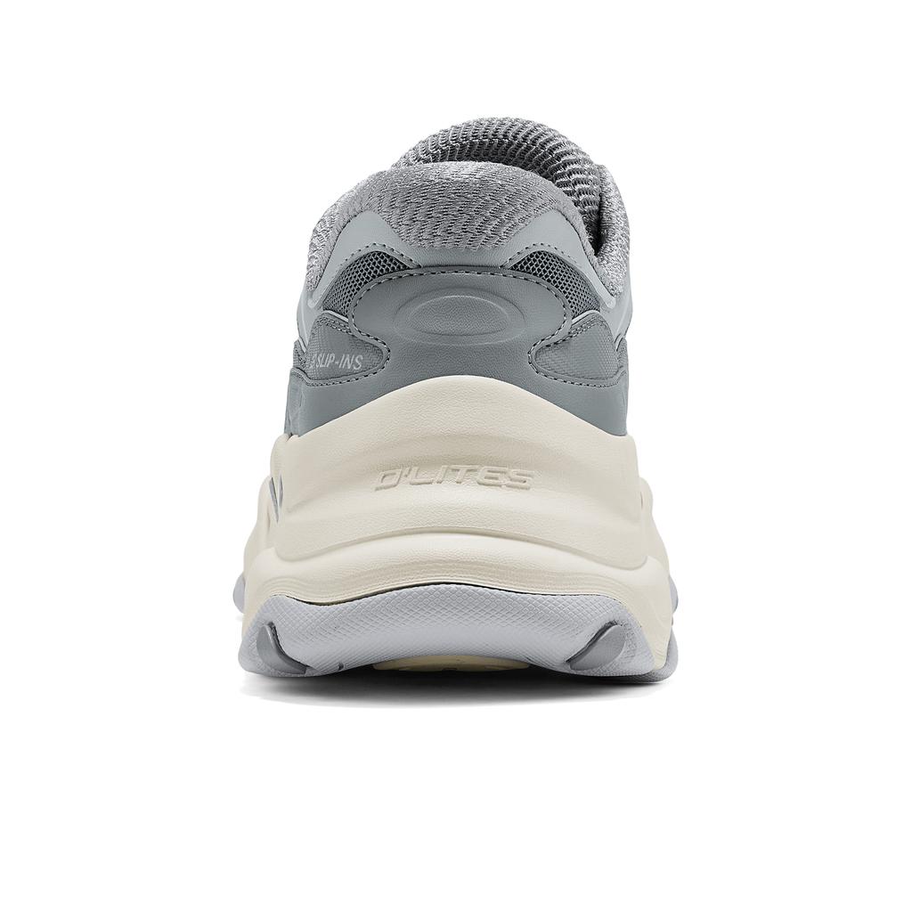 Skechers DLites Round Toe Dad Shoes Men Sneakers 232427-GRY