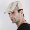 Mesh Duck Tongue Hat Men's Beret Spring and Summer Net Cap Breathable Sun Hat Hat Ms. Silk Screen Forward Cap