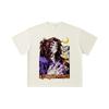 260 GSM Double Yarn 32 Count 100% Cotton Demon Slayer V105 Kokushibo Print Unisex Heavy Cotton T Shirt