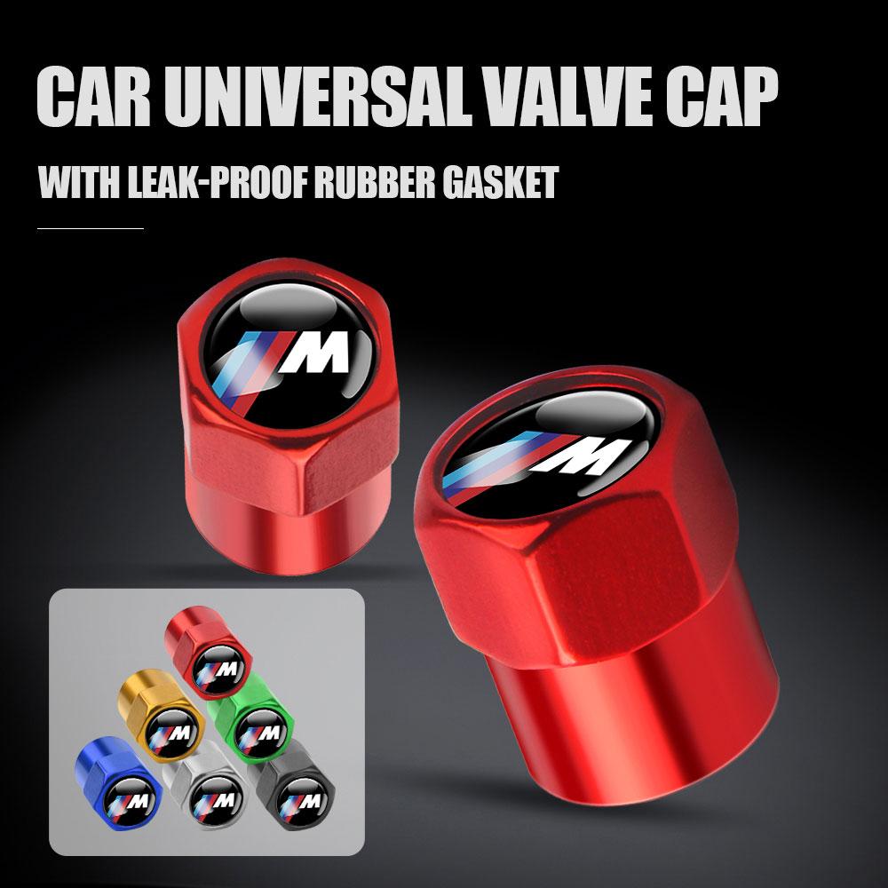 4Pcs Aluminum Car Tire Valve Caps Hex Alloy Tyre Valve Cover For BMWS E90 E34 E36 E39 E53 E60 F10 F30 F15 G05 F16 G06 G07 X1 X5