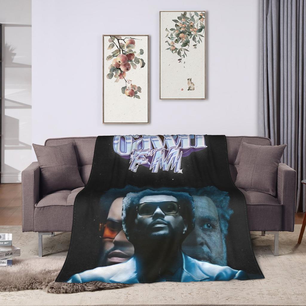 The Weeknd Pop Singer Blanket Velvet Summer Portable Super Soft Throw Blanket for Bedding Couch Bedding Throws