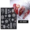 Abstract Line DIY Nail Stickers for Women Girls Nail Art Decorations Rose Gold Spring 3D Sliders for Manicure Nail Polish Decals