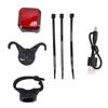 Feu Arrière de Vélo Rechargeable Feux de Freinage Intelligents Détection USB C Rechargeable Lumière d'Avertissement pour Sortie Nocturne IP55 Étanche à la Pluie pour