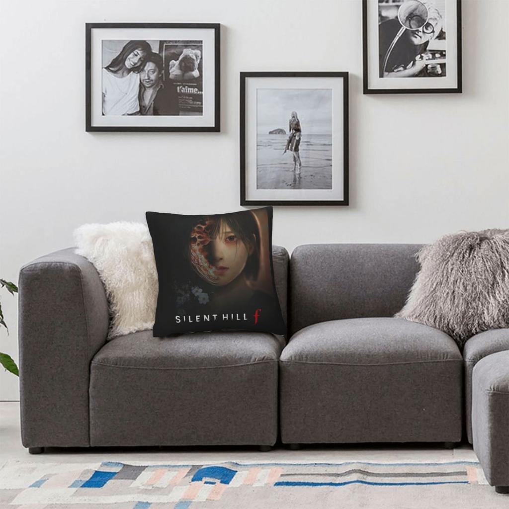 Pillow Case Shimizu Hinako Silent Hill F Soft Pillow Cover Retro Trendy Cushion Cover Pillowcases For Office Car Home Decorative