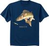 Men's T-shirt Walleye T-shirt Fish Fishing Shirt for Men Gift for Dad Tee Shirt Unisex T-Shirt