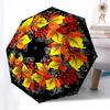 1pc Autumnal Floral Pattern Umbrella with Plastic Handle,Compact & Stylish,Suitable for All Seasons YS331029