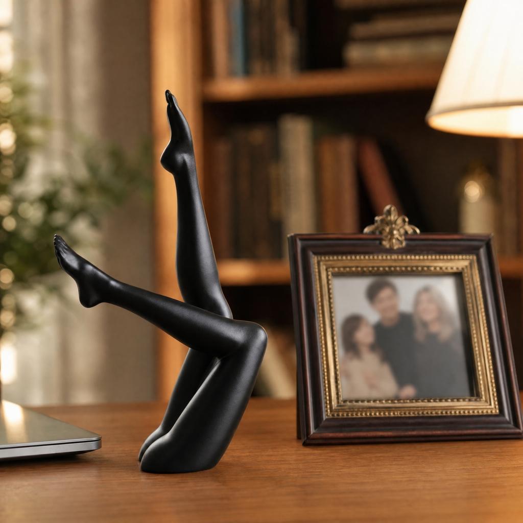 Woman Leg Sculpture Desk Decor for Valentine's Day Thanksgiving Holiday