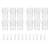 Clear Dual Layers Semi-transparent Self Watering Pots Semi-transparent Design Monitor Root Growth Side Refill Opening
